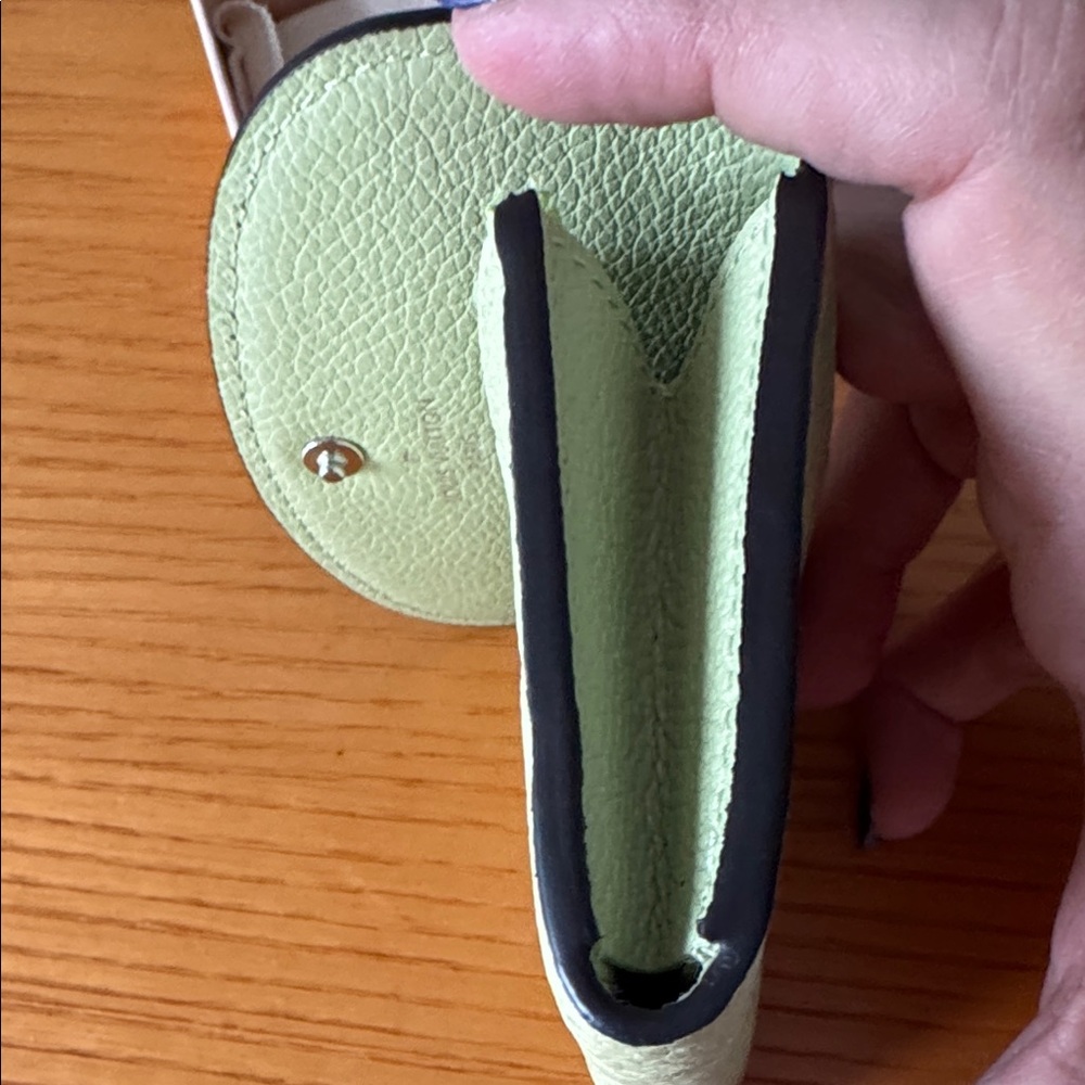 Louis Vuitton Rosalie Coin Card Holder, Pistachio Green Empreinte Leather - Picture 9 of 10